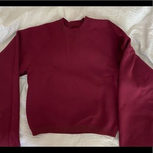 Aritzia red knit material long sleeve